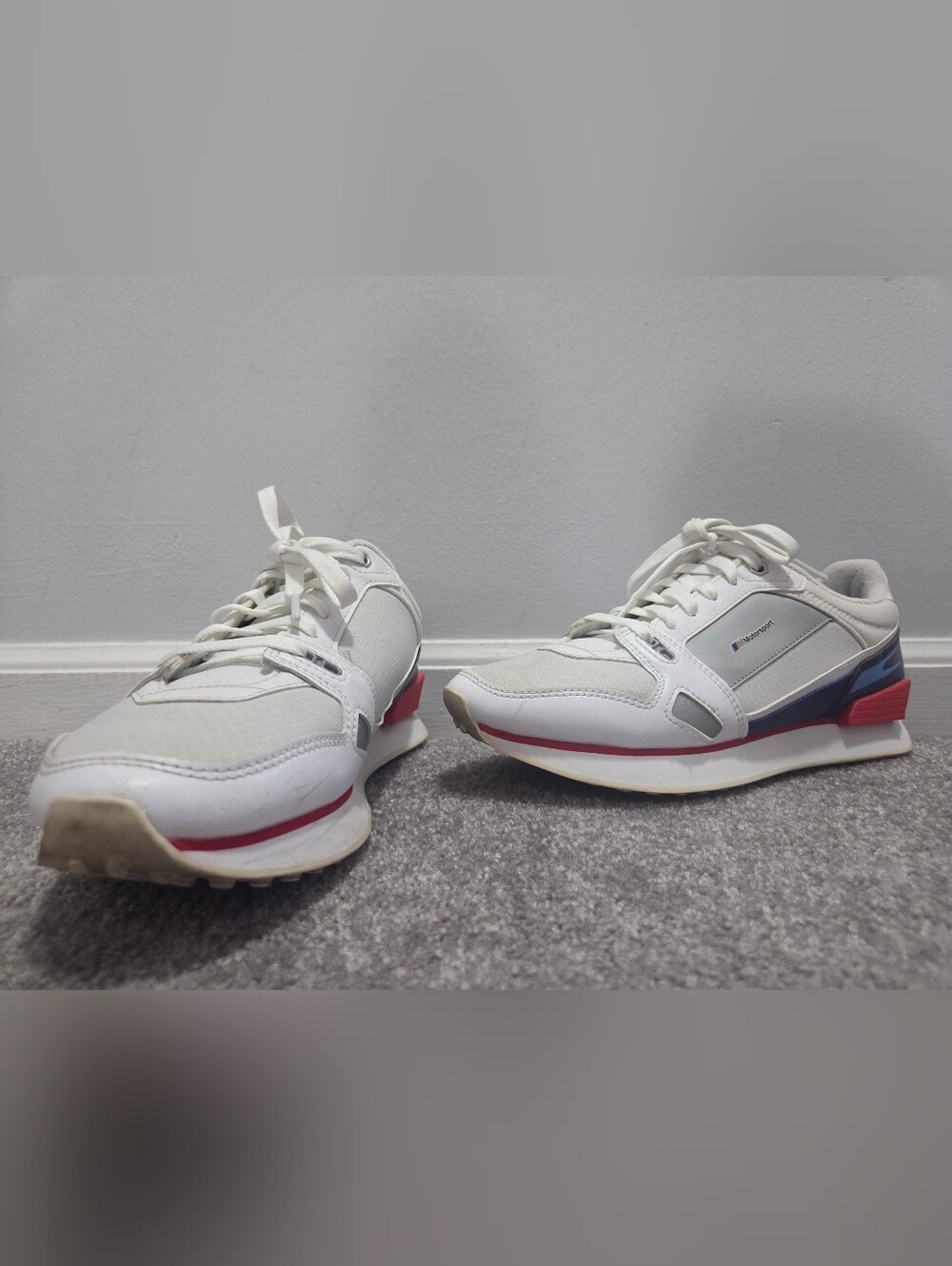 Puma Mile Rider BMW Motorsport White Vaporous Grey 9.5